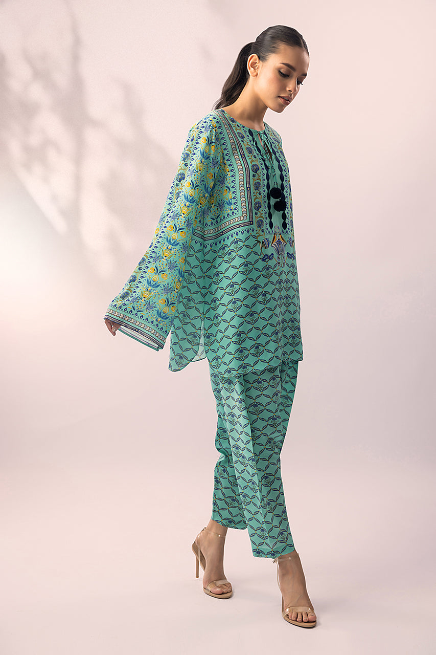 Aqua Mirage Tassel Co-Ord Set