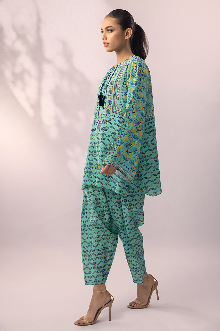 Aqua Mirage Tassel Co-Ord Set