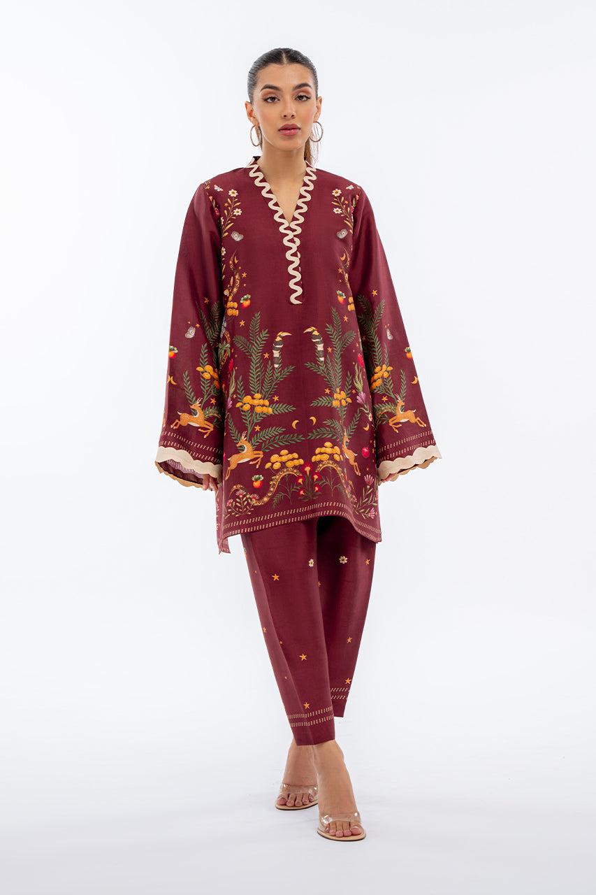 Crimson Enchanted Woodland Co-ord Set