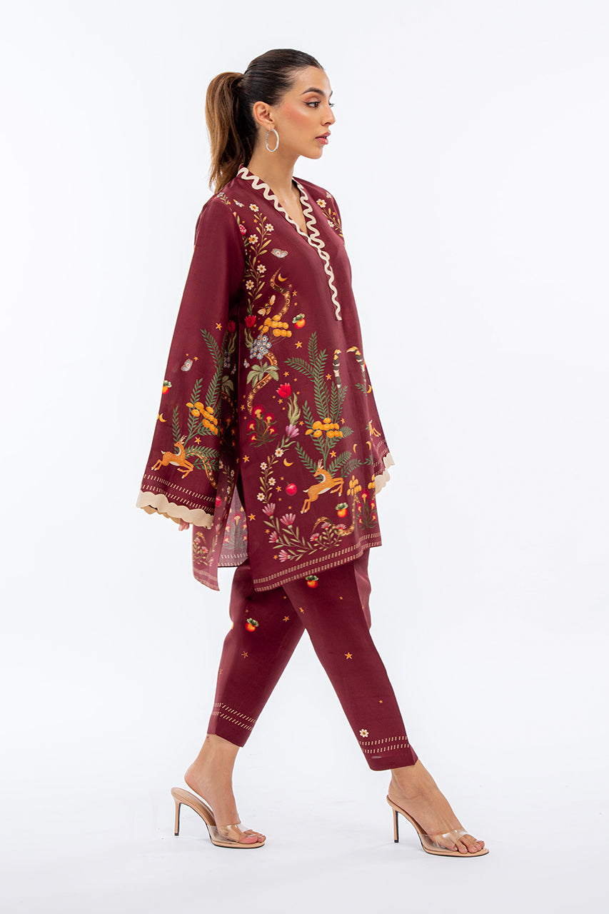 Crimson Enchanted Woodland Co-ord Set