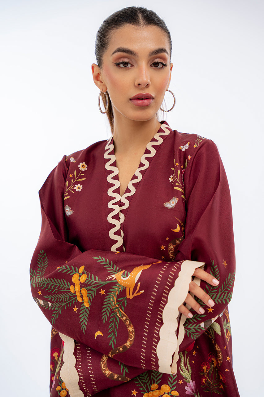 Crimson Enchanted Woodland Co-ord Set