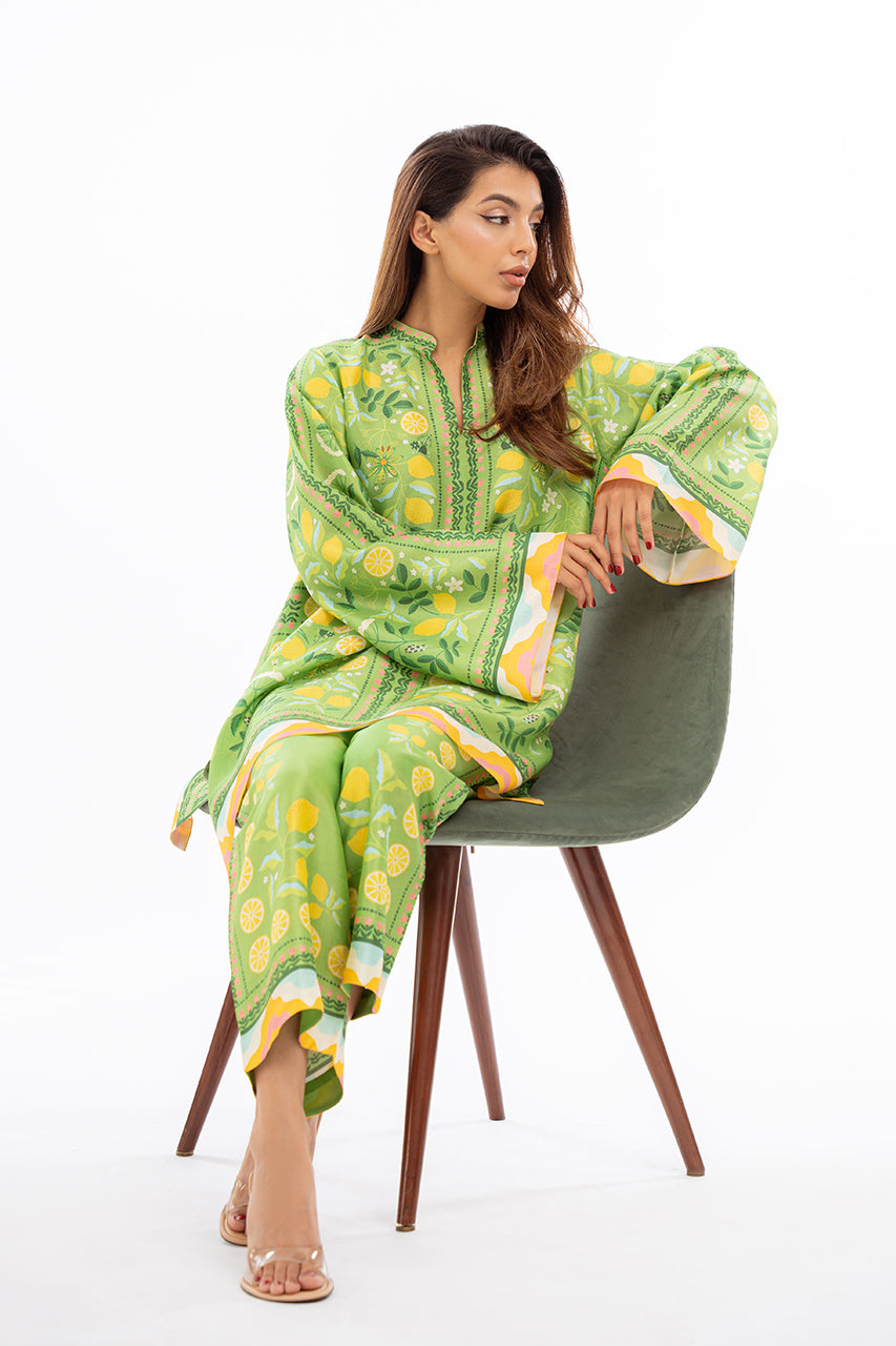 Citrus-Inspired Green Co-Ord Set