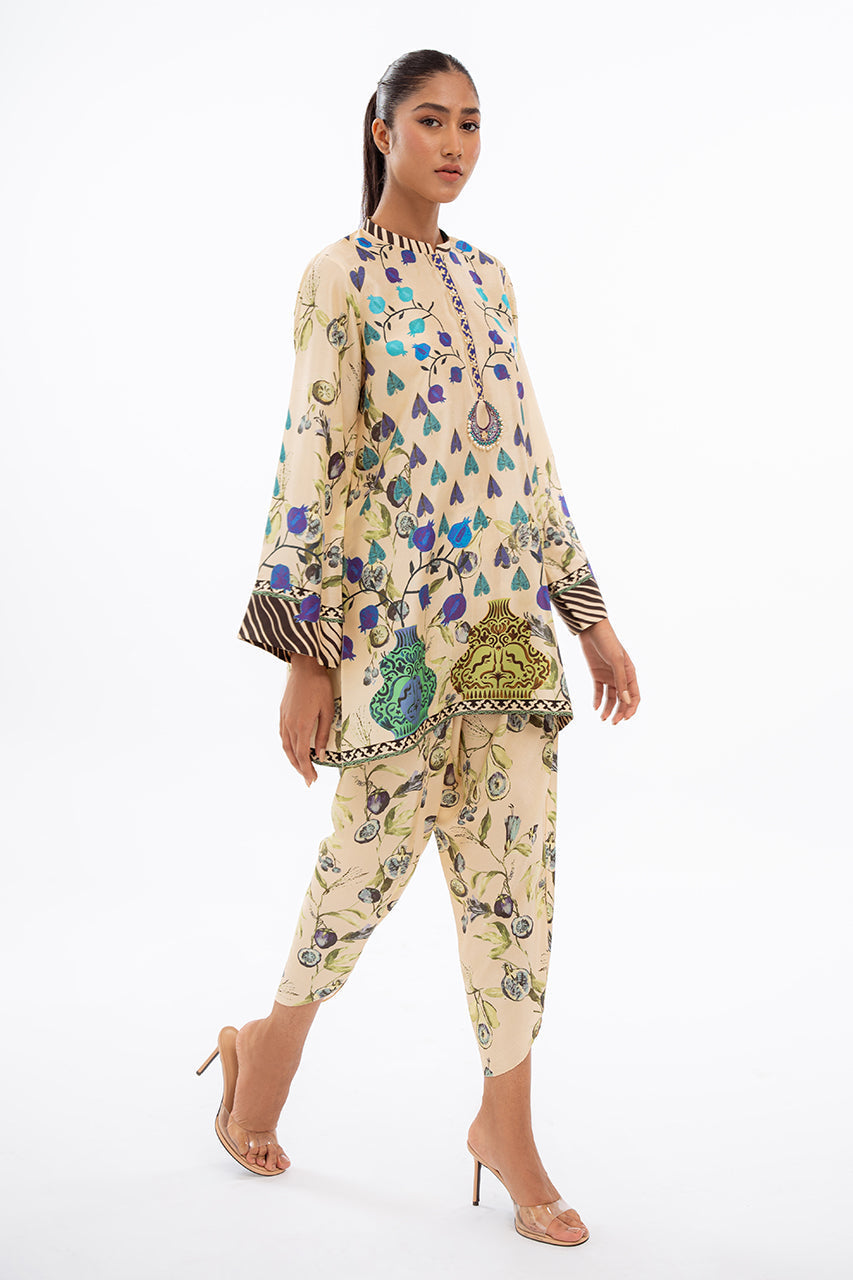 Elegant Floral & Tribal Co-Ord Se