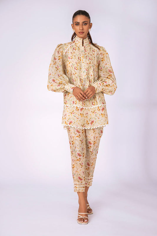Vintage Bloom Pintuck Co-Ord Set
