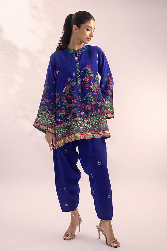 Royal Indigo Blossom Co-Ord Set