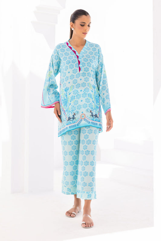 Sky Petals Scenic Co-Ord Set