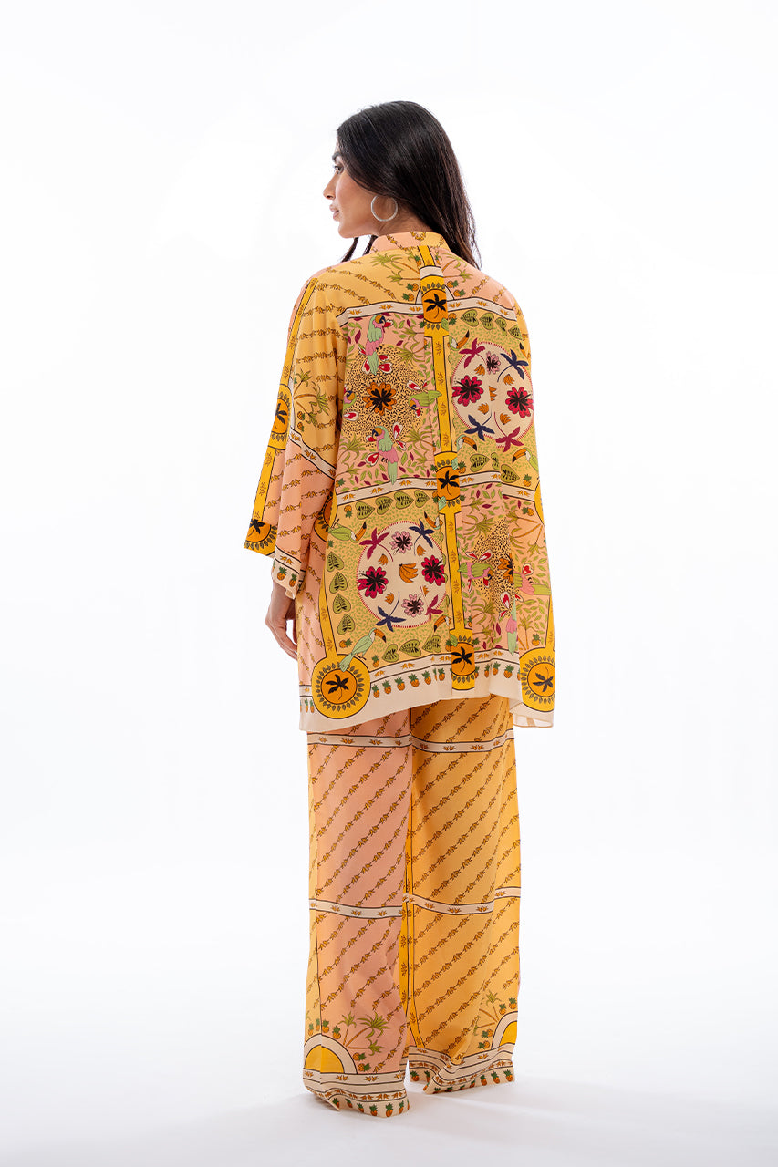 Floral Print & Geometric Co-Ord Set