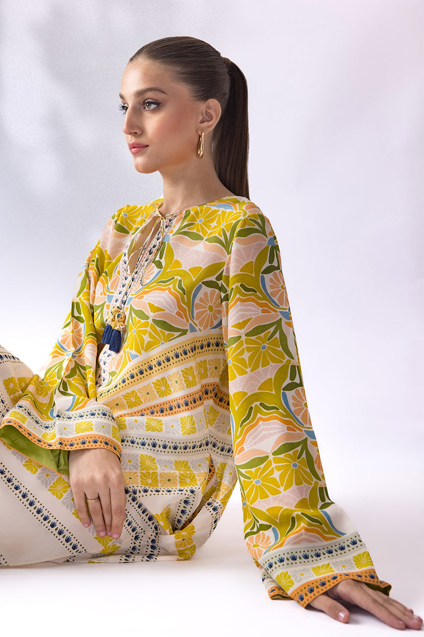 Sunlit Citrus Luxe Co-Ord Set