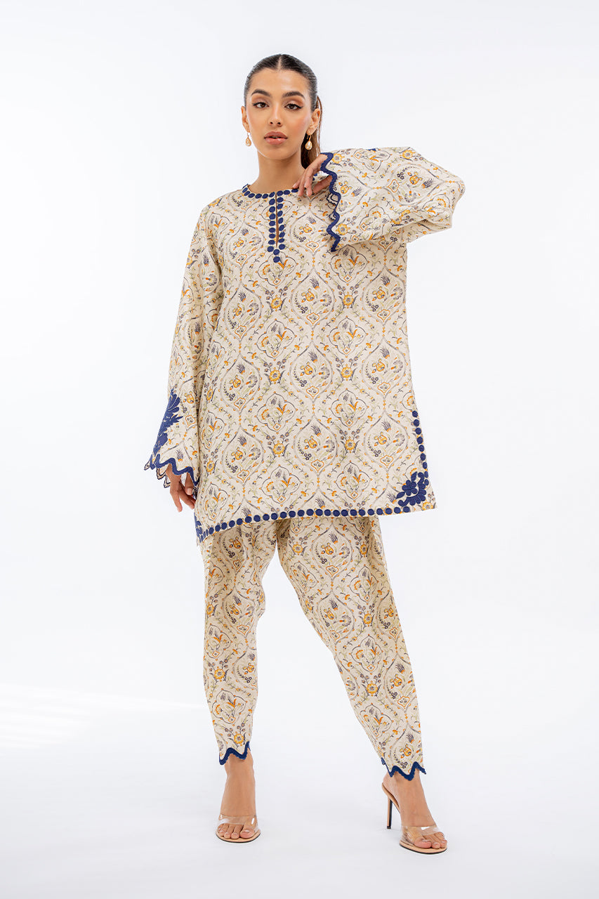 Vintage Floral Print Co-Ord Set