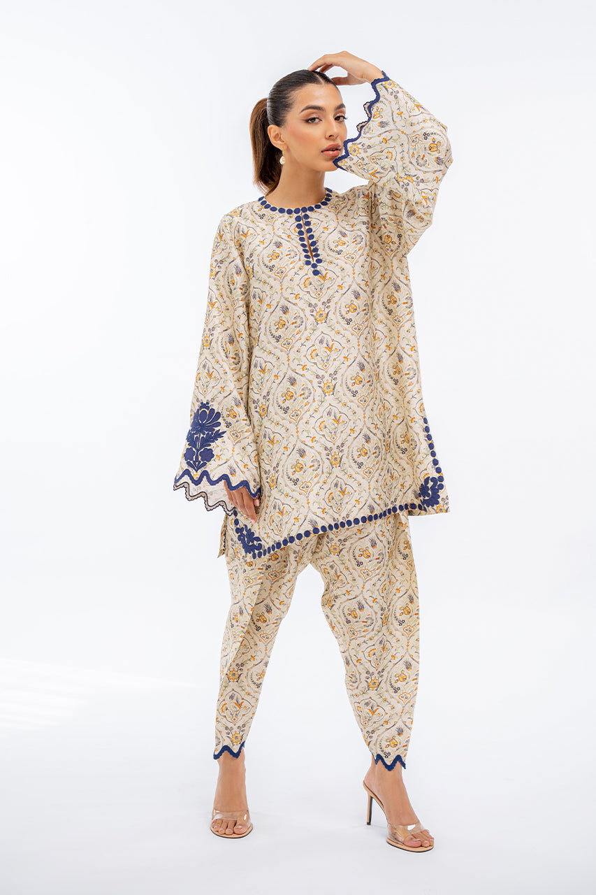 Vintage Floral Print Co-Ord Set