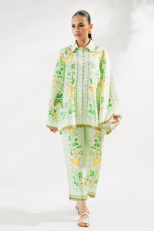 Refreshing Floral Green Co-Ord Set
