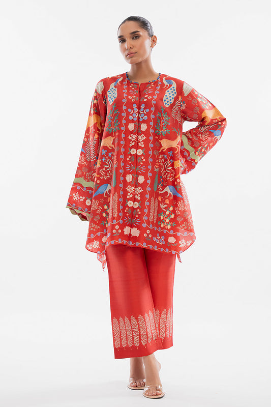 Wild Bloom Red Co-Ord Set