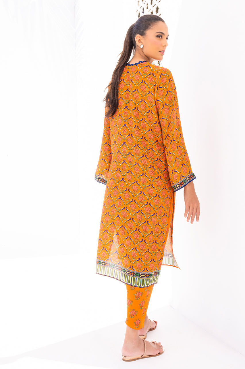 Saffron Heritage Motif Co-Ord Set