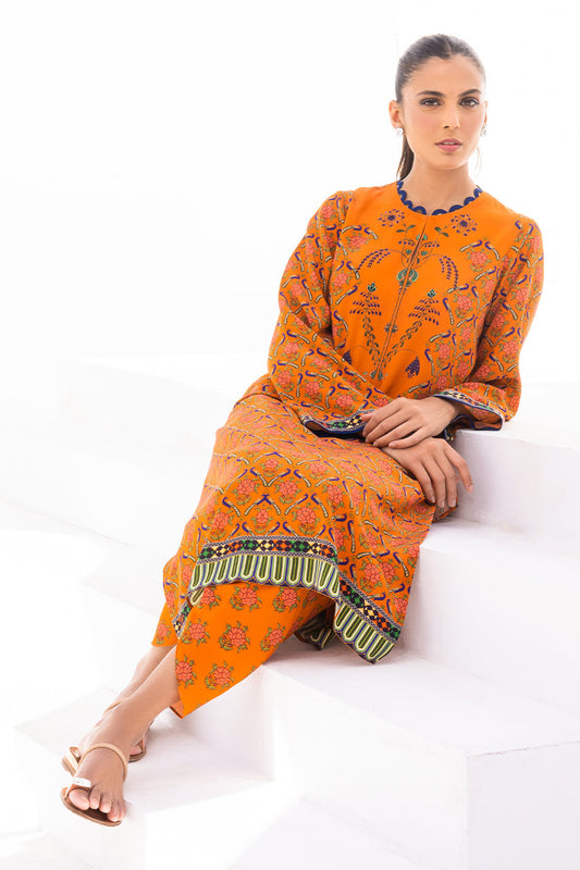 Saffron Heritage Motif Co-Ord Set
