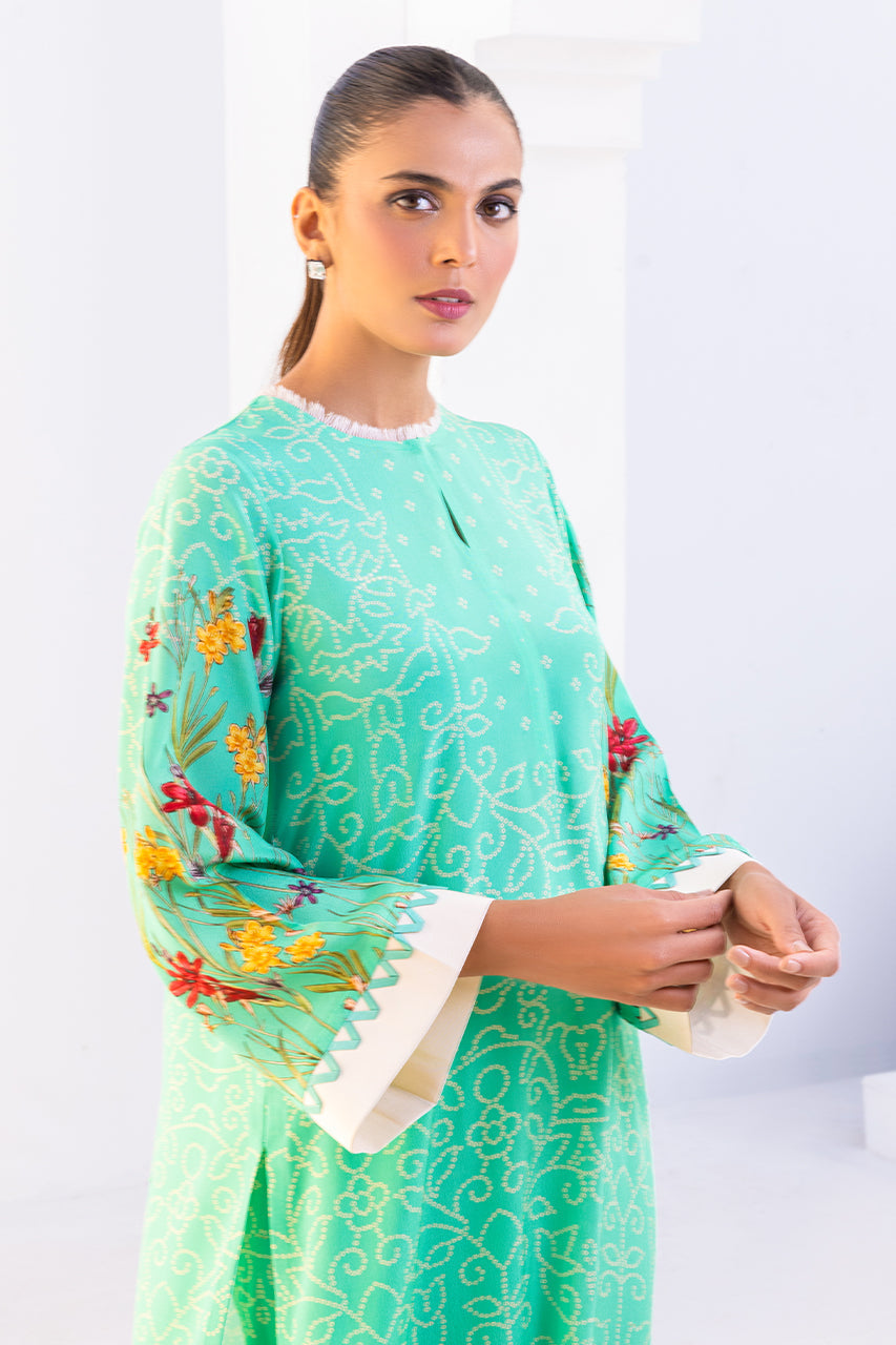 Mint Meadow Embroidered Co-Ord Set