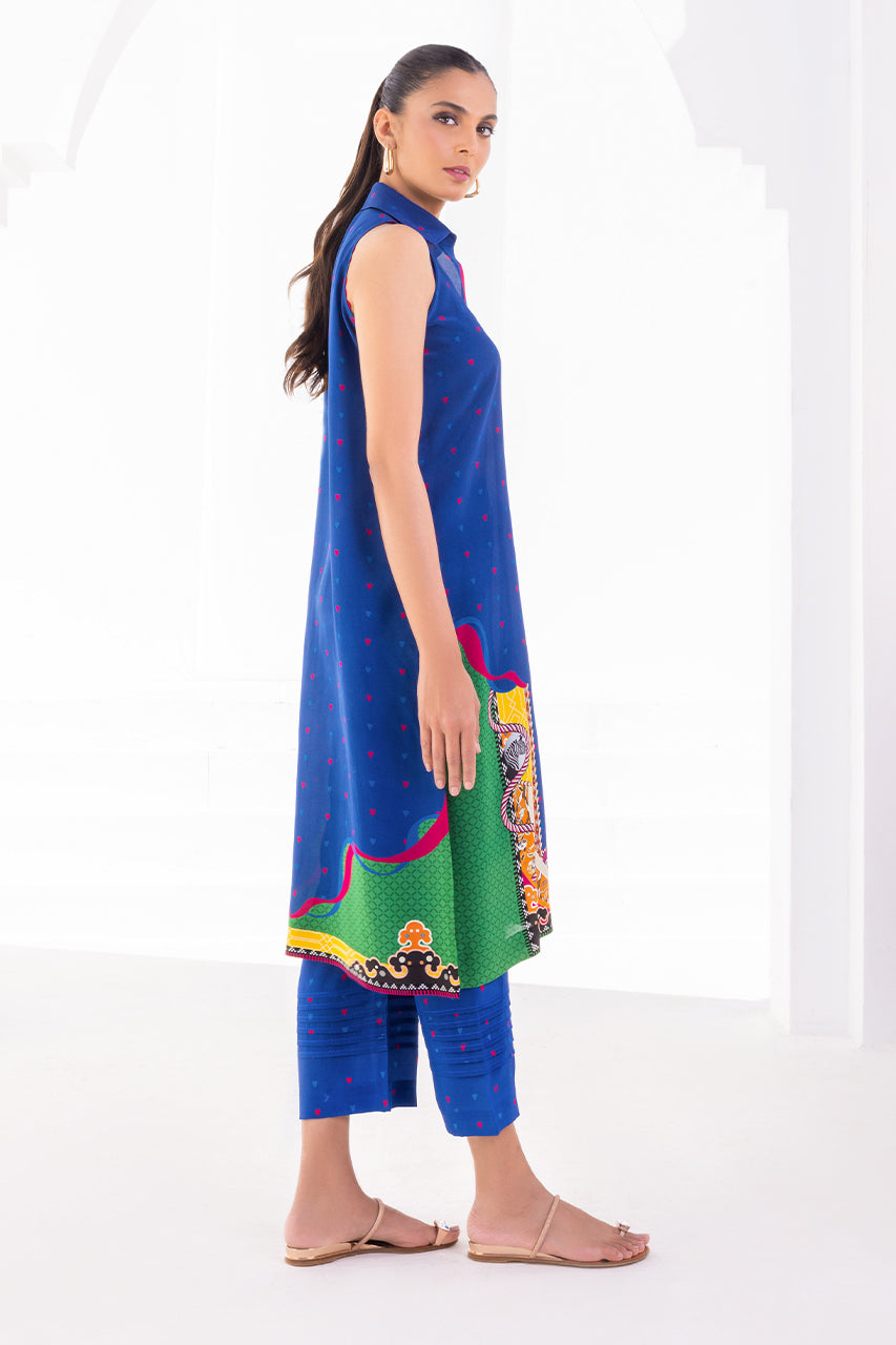 Royal Pop Art Sleeveless Co-Ord Set