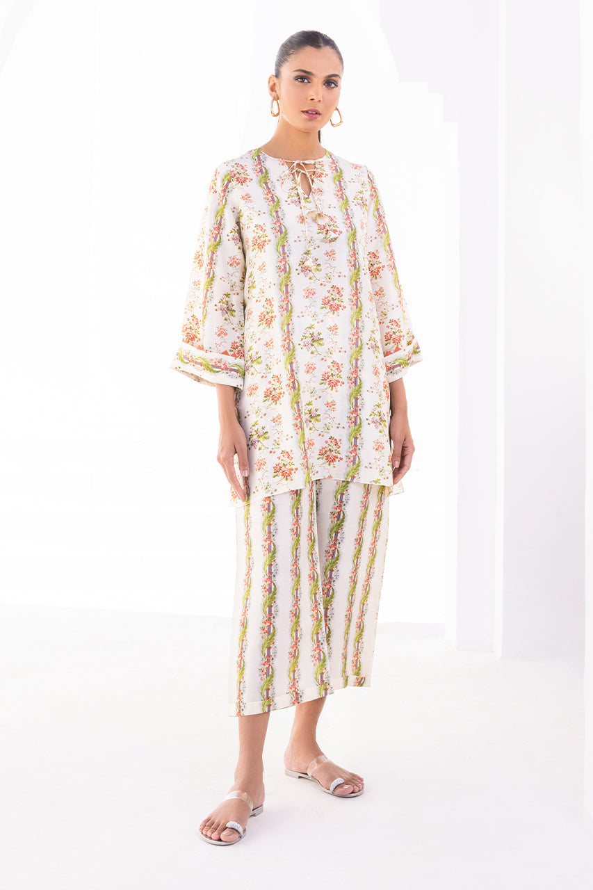 Blossom Trail Lace-Up Co-Ord Set