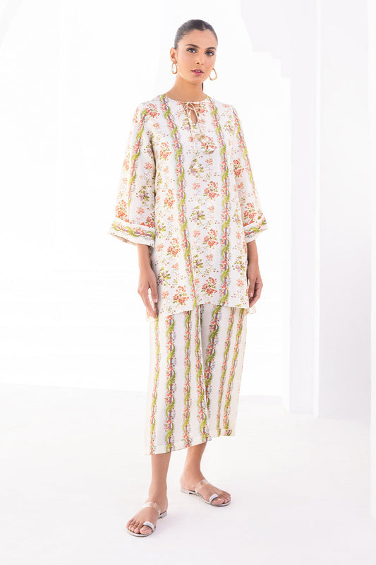 Blossom Trail Lace-Up Co-Ord Set